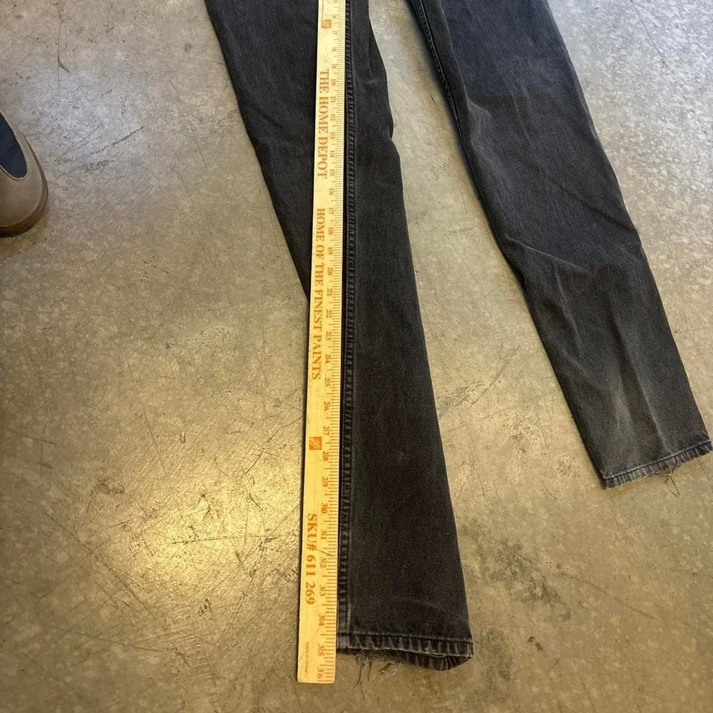 Vintage 90's 1996 Levi Orange Tab 550 Relaxed Fit Taper Leg Dark Wash Black Jean
